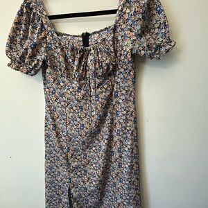 Floral Puff Sleeve Dress